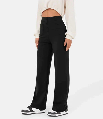 Eden™ | High-Waisted Elastische Casual Broek