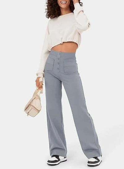 Eden™ | High-Waisted Elastische Casual Broek