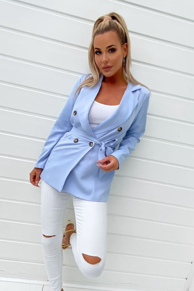 Fitted Blazer Jesmay - Light Blue