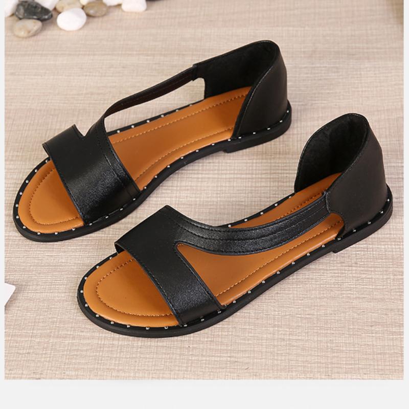 TrendyStride™ - Ultieme platte sandalen